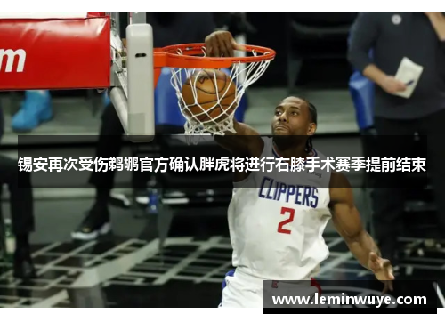 锡安再次受伤鹈鹕官方确认胖虎将进行右膝手术赛季提前结束